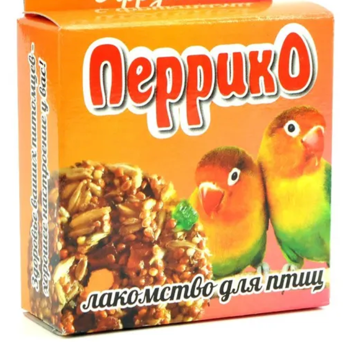 Лакомство Перрико Зерновое печенье с фруктами для птиц 40 г