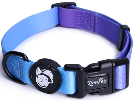 Ошейник для собак LionPets с рисунком из полиэстера LPO-00500-6 (Размер M-Обхват 33-55 см, ширина 2,0 см)