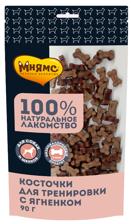 Мнямс Тренировочные лакомства для собак &quot;Косточки&quot; с ягненком 90г