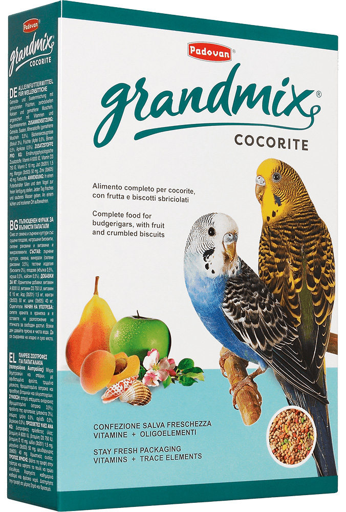 Корм Padovan Grandmix Cocorite для волнистых попугаев, 400 г