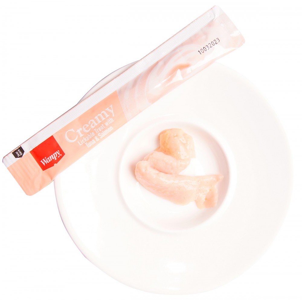 Wanpy Cat Лакомство для кошек &laquo;нежное пюре&raquo; из тунца и лосося 70 г