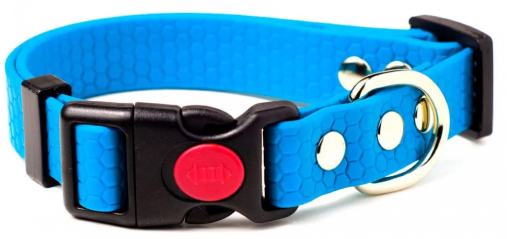 Ошейник из биотана PerseiLine, влагостойкий, БИОТАН L многоразм С ФИКСАТОРОМ 25" 33-55 см